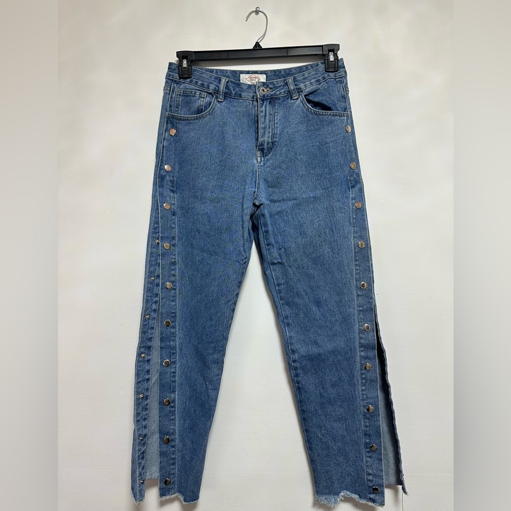 Lee Cooper Side Button Jeans